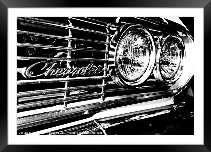 Chevrolet Framed Mounted Print by Hannah Youens