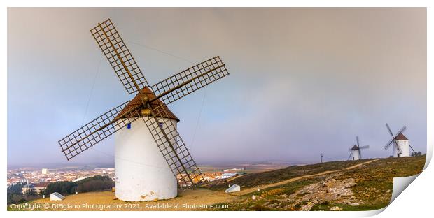 Molinos de Mota del Cuervo Print by DiFigiano Photography