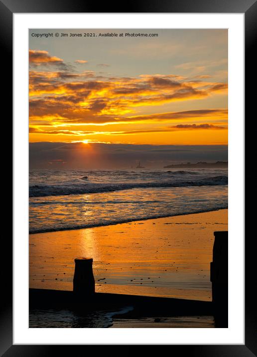  Just as the sun was rising Framed Mounted Print by Jim Jones