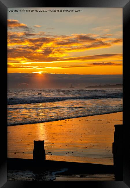  Just as the sun was rising Framed Print by Jim Jones