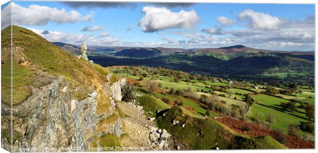 Sugar Loaf & Lonely Shepherd Panoramic. Canvas Print by Philip Veale