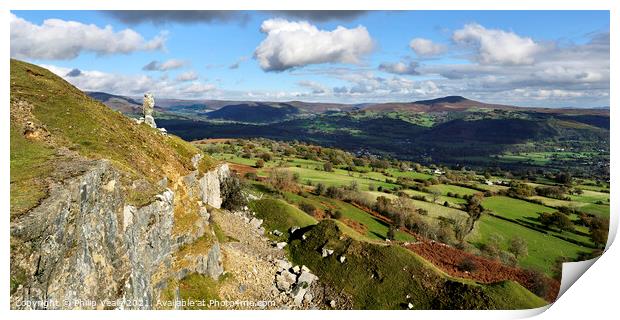 Sugar Loaf & Lonely Shepherd Panoramic. Print by Philip Veale