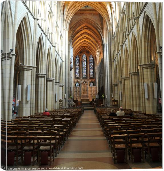 Truro Cathedral Canvas Print by Brian Pierce
