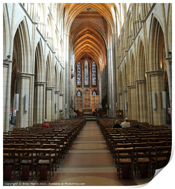 Truro Cathedral Print by Brian Pierce
