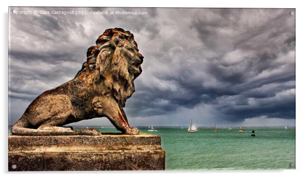 The Lion of Cowes Acrylic by Cass Castagnoli