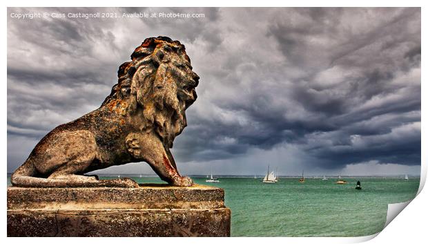 The Lion of Cowes Print by Cass Castagnoli