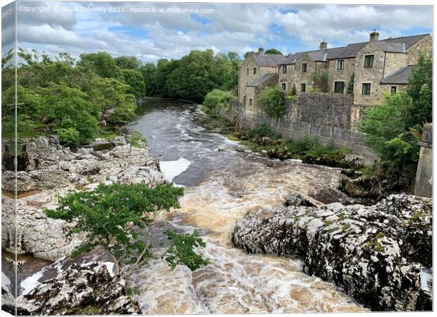 Linton Falls in the Yorkshire Dales Canvas Print by Paula Connelly