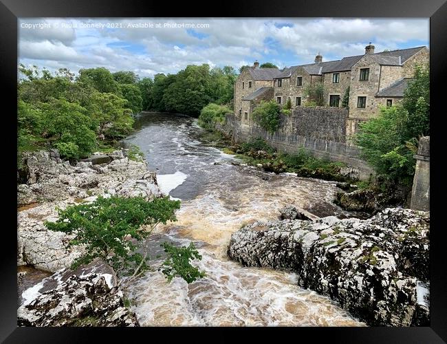 Linton Falls in the Yorkshire Dales Framed Print by Paula Connelly