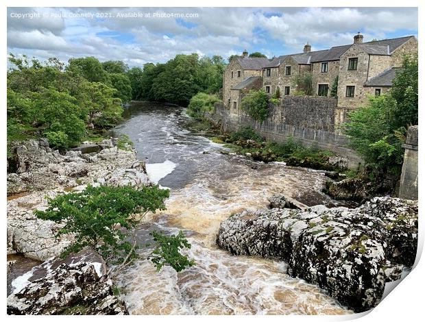 Linton Falls in the Yorkshire Dales Print by Paula Connelly