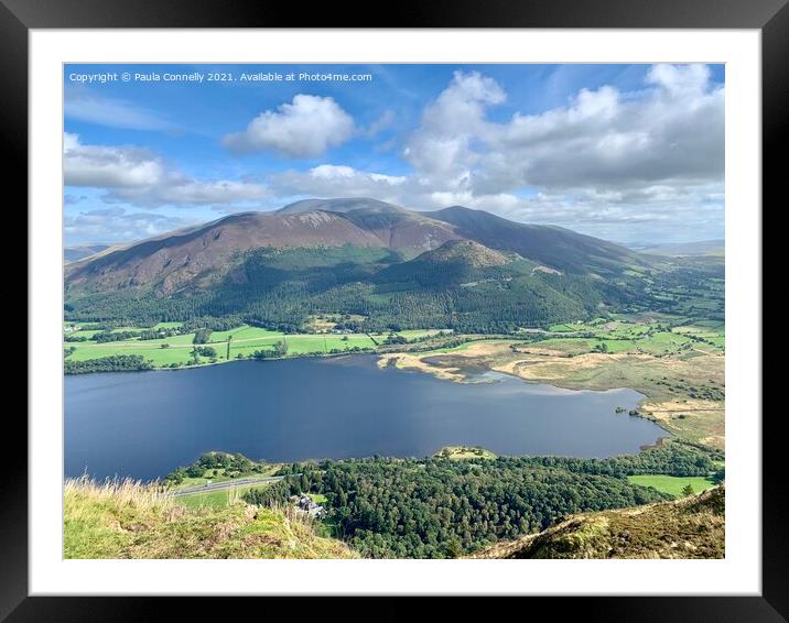Skiddaw and Bassenthwaite Lake Framed Mounted Print by Paula Connelly