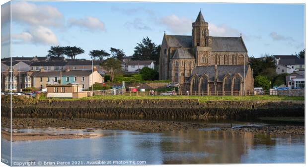 St Elwyn's Church. Hayle. Cornwall Canvas Print by Brian Pierce