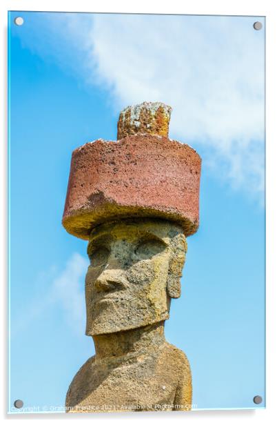 Easter Island Statue Acrylic by Graham Prentice