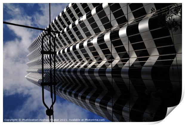 Zebra crossing pattern. An architectural beauty. Print by PhotOvation-Akshay Thaker