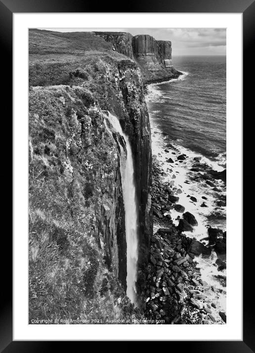Kilt Rock Isle of Skye Framed Mounted Print by Ros Ambrose