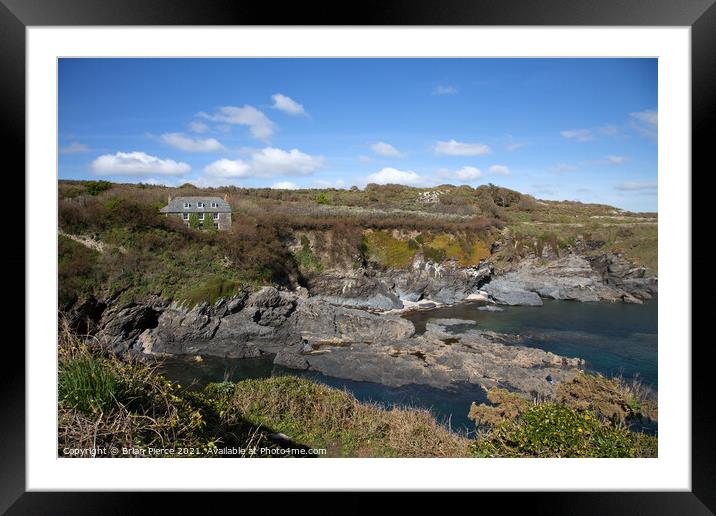 Prussia Cove, Cornwall Framed Mounted Print by Brian Pierce