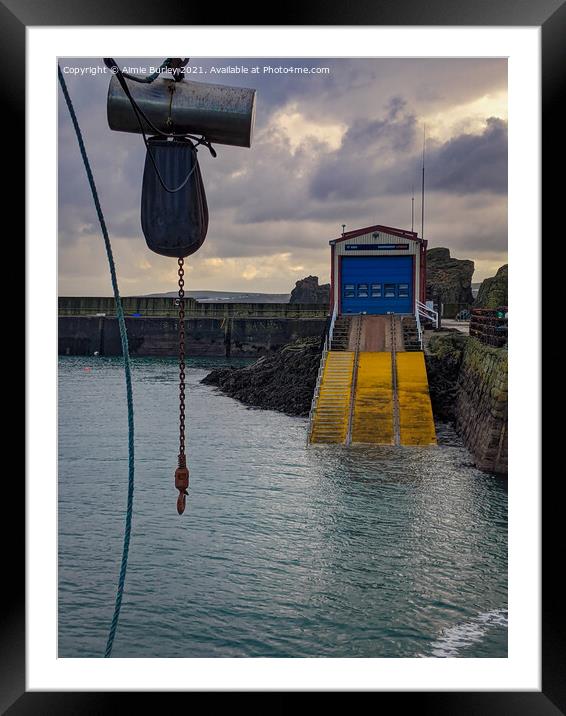 St. Abbs lifeboat station  Framed Mounted Print by Aimie Burley