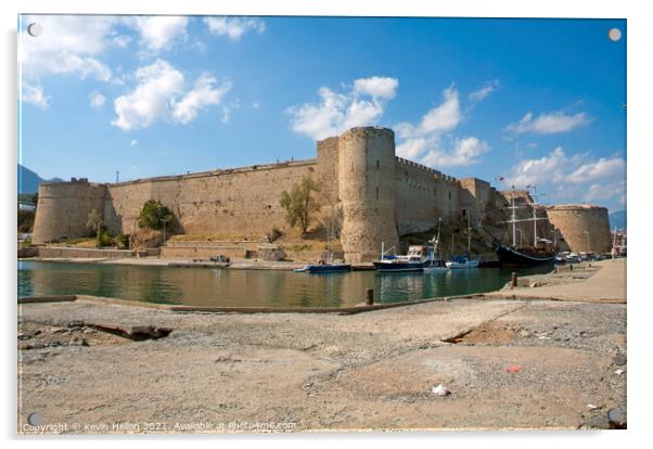 Kyrenia Castle, Northern Cyprus Acrylic by Kevin Hellon