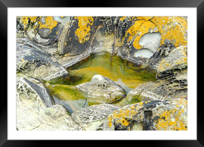 Pool in the rocks Framed Mounted Print by Philip Gough