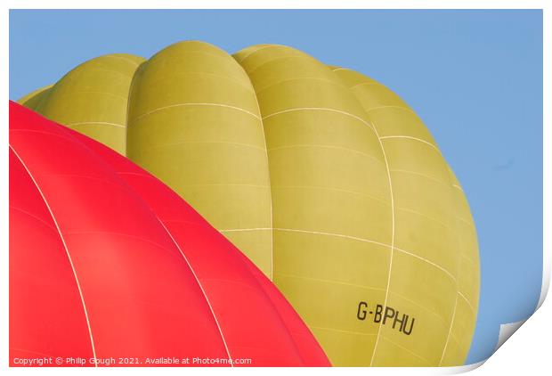 Balloons in the sky Print by Philip Gough