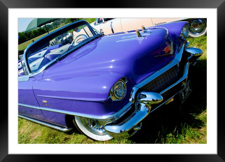 Cadillac Eldorado Biarritz 1956 Classic American Car Framed Mounted Print by Andy Evans Photos