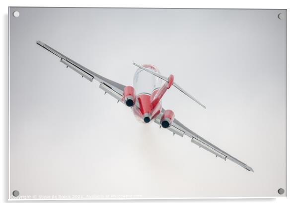 Boeing B727 Climbs Out Steeply Acrylic by Steve de Roeck