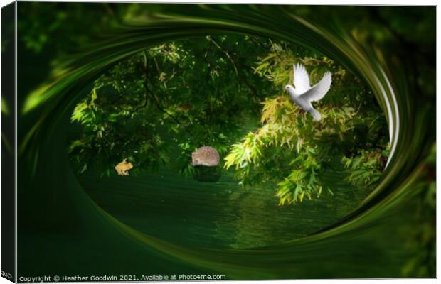 Meeting of Natural Elements Canvas Print by Heather Goodwin