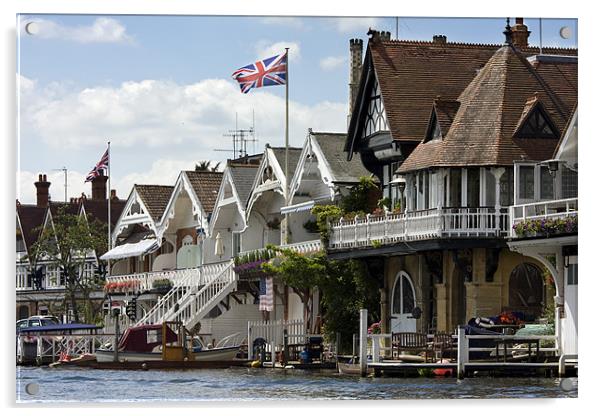 Henley on Thames Acrylic by Tony Bates