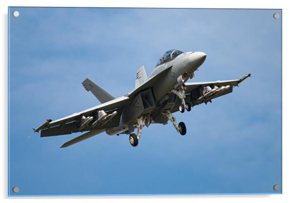 US Navy Super Hornet Acrylic by J Biggadike