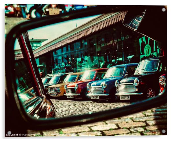 Classic Minis at the Barbican in Plymouth Acrylic by Hannah Youens