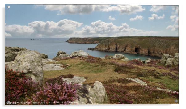 Gwennap Head, West Cornwall Acrylic by Brian Pierce