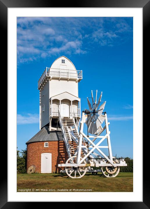 South Walsham mill, Norfolk Broads Framed Mounted Print by Jim Monk