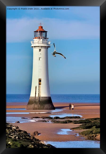 Perch Rock lighthouse, New Brighton, Wirral Framed Print by Frank Irwin