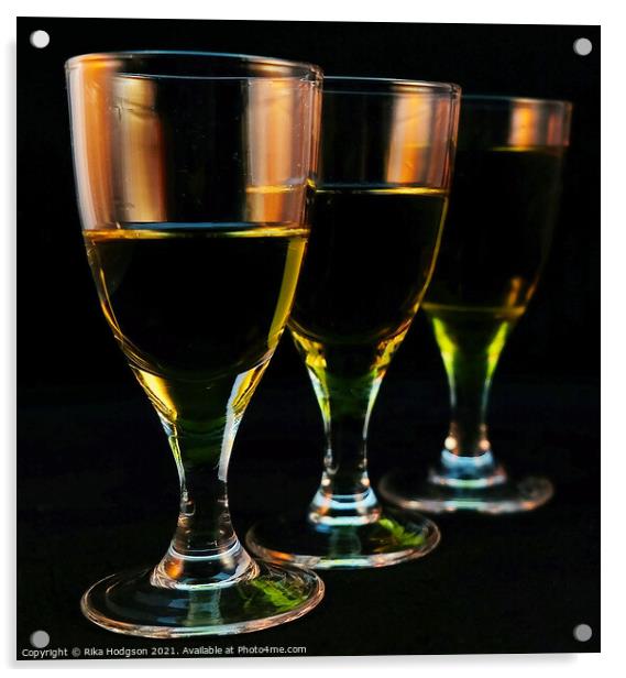 Liqueur glasses Acrylic by Rika Hodgson