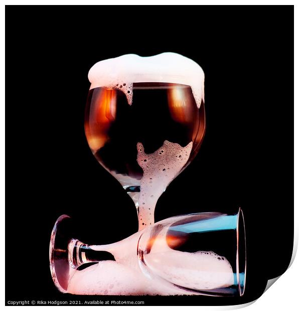 Wine glasses, Close up Print by Rika Hodgson