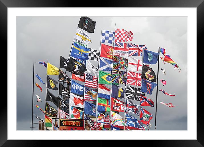 Put the Flags out Framed Mounted Print by Chris Turner