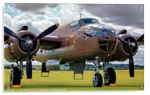 B-25 Acrylic by Ian Merton