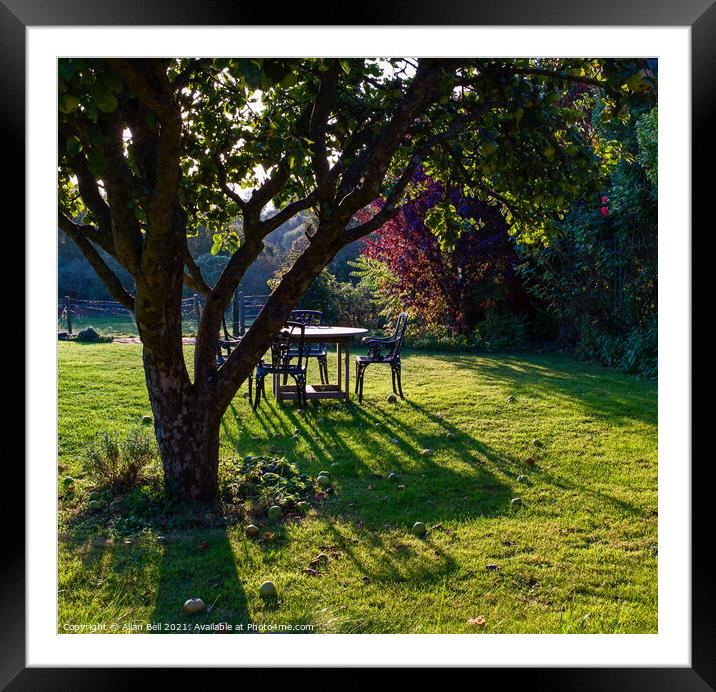 Late Afternoon Summer Garden Framed Mounted Print by Allan Bell