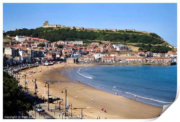 The South Bay at Scarborough Print by Mark Sunderland