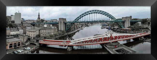 Newcastle panoramic  Framed Print by Aimie Burley