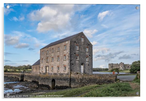 Carew Tidal Mill, Pembrokeshire Acrylic by Jim Monk