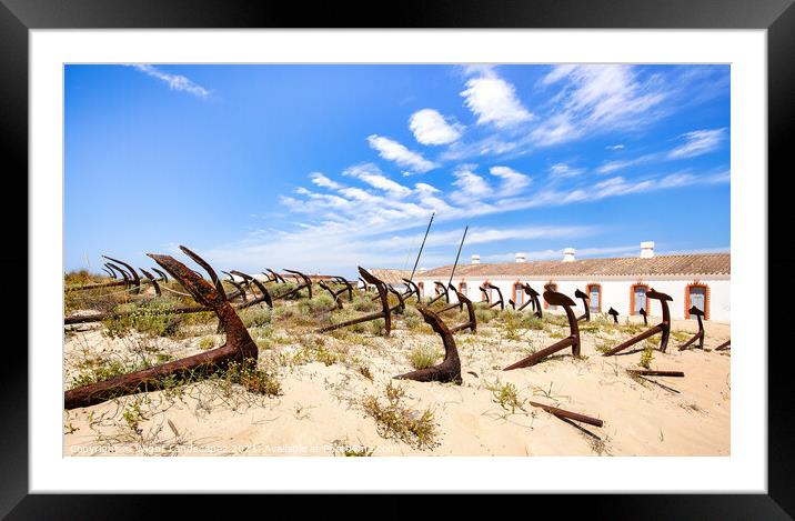 Anchor Cemetery Praia do Barril Framed Mounted Print by Wight Landscapes