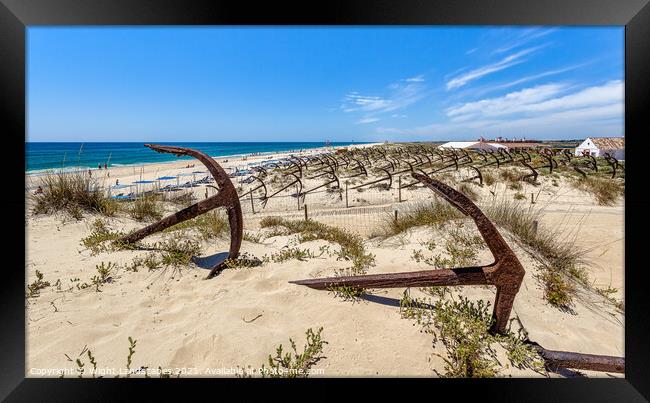 Barril Beach Algarve Portugal Framed Print by Wight Landscapes