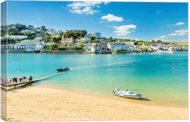 Salcombe, South Hams, Devon Canvas Print by Justin Foulkes