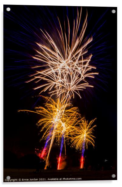 Fireworks 7103 Acrylic by Ernie Jordan