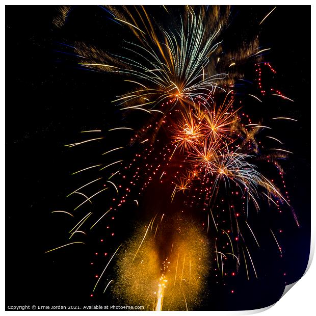 Fireworks 7138 Print by Ernie Jordan