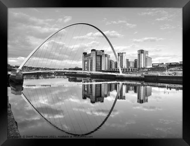 Quayside Newcastle  Framed Print by David Thompson