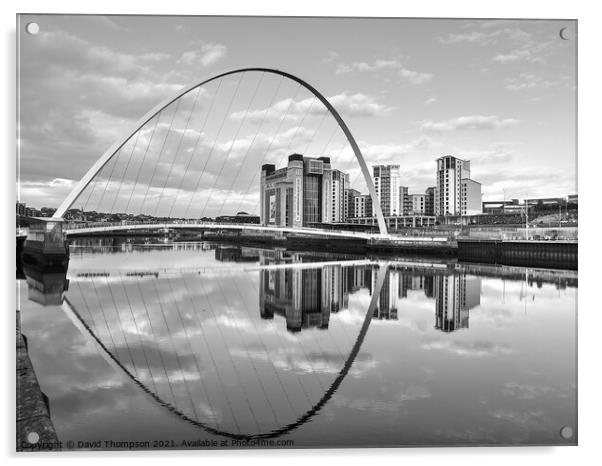 Quayside Newcastle  Acrylic by David Thompson