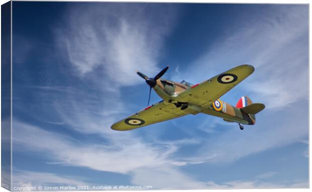 Hurricane fly by Canvas Print by Simon Marlow