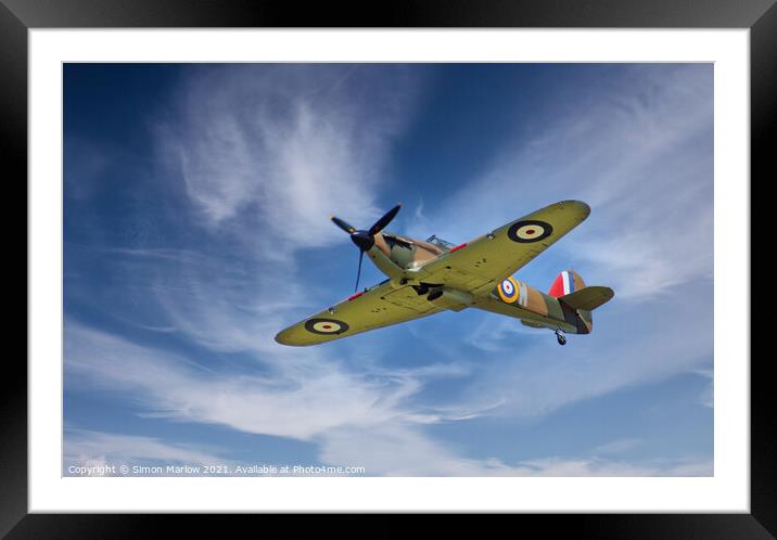 Hurricane fly by Framed Mounted Print by Simon Marlow