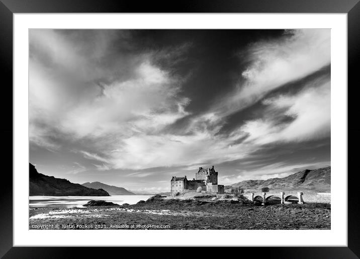 Eilean Donan Castle, Highlands, Scotland. Framed Mounted Print by Justin Foulkes